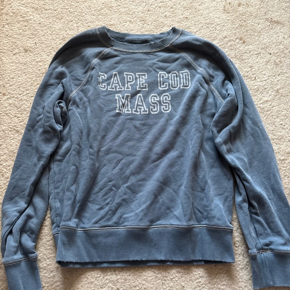 American Eagle Outfitters Textured Blue Sweater